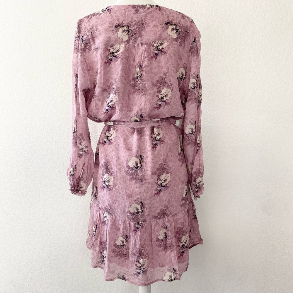 PAIGE Purple Floral Print Dress - Picture 2 of 6